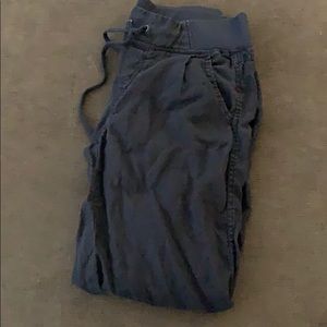 Athleta navy linen pants, size 8